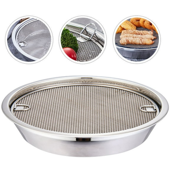 Raindrops 1Set Stainless Steel Draining Rack for Frying and Cooling in Home Kitchen