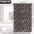thumbnail image 3 of COEQINE Recliner Headrest Cover PU Leather Head Rest Cover with Adhesive Backed Hook and Loop Straps, Anti-Slip Furniture Protector for Sofa, Couch, 17x27 Inch, Leopard Print Dark Gray, 2 Pieces, 3 of 7