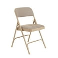 thumbnail image 2 of (Pack of 4) NPS 2200 Series Fabric Upholstered Double Hinge Premium Folding Chair, Caf Beige, 2 of 7