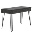 thumbnail image 1 of Tuhome Charcoal Engineered Wood Mumbai Computer Desk, 1 of 12