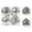 #685-Silver, variant on Cheapark 4pcs 3.94in Christmas Broken Ball Set - Plated Plastic Pendants for Tree Decoration
