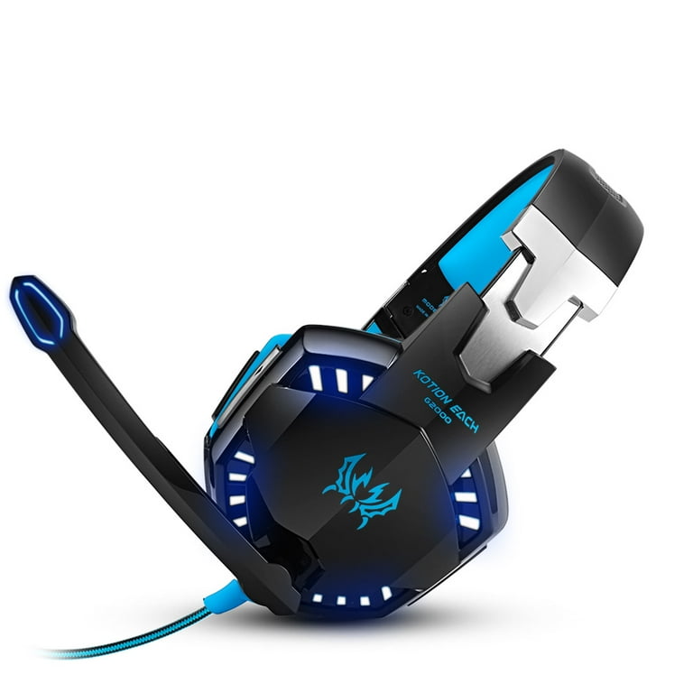 KOTION EACH G2000 3.5mm Gaming Headset Noise Reduction for PC Laptop Smartphone with Audio Adapter Cable