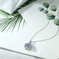 thumbnail image 5 of Gem Stone King 1.70 Ct Round Blue Tanzanite 925 Sterling Silver Pendant, 5 of 5