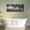 thumbnail image 4 of 3 Pieces Canvas Wall Art Tropical Waterfall Pastel Sunset Horizon Pictures Prints Nature Landscape Modern Artwork for Walls Painting Home Office Wall Decor Framed Ready to Hang - 12"x16"x3, 4 of 6