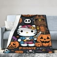 thumbnail image 3 of Halloween Hello Kitty Blanket Cute Pirate Design Soft Air-Conditioning Throw for Nap Bed Sofa & Living Room 60x80 H-12, 3 of 5