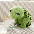 thumbnail image 6 of Gupgi Big Eyes Tortoise Plush Toys Kids Funny Green Turtle Animal Dolls Super-soft Baby Stuff Great Gifts for Children, 6 of 6