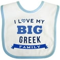 thumbnail image 3 of Inktastic Greek Family Pride Heritage Boys or Girls Baby Bib, 3 of 4