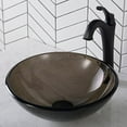 thumbnail image 3 of Kraus GV-103-14 Brown Clear 14 inch Glass sink, 3 of 5