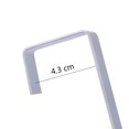 thumbnail image 2 of LOLIPPYY Over Door Hanger Rack 1Pack Stainless Steel Hook Rustproof Double Hanging Pans Cups Bags Towels Silver, 2 of 8