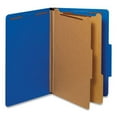 thumbnail image 2 of Bright Colored Pressboard Classification Folders, 2 Dividers, Legal Size, Cobalt Blue, 10/box | Bundle of 5 Boxes, 2 of 2