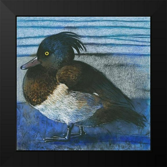 Botman, Loes 12x12 Black Modern Framed Museum Art Print Titled - Tufted Duck