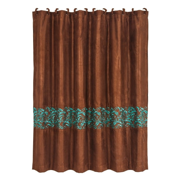 Hiend Accents Unisex Wyatt Scroll Shower Curtain - SC1762 One Size