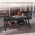 thumbnail image 4 of Carolayne Bedroom Bench Seat Upholstered Ottoman Bench, Black, 4 of 8