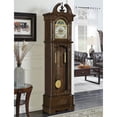 thumbnail image 2 of Coaster Traditional Wood Grandfather Clock with Chime in Brown, 2 of 8