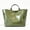 Green, variant on Women's PVC Letter Print Tote Handbag, Pink