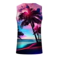 thumbnail image 4 of IROINNID Men's Sleeveless Sport Athletic Tank Top, Tag Free & Moisture Wicking, Soft Shirt Men Pullover Casual Printed Ribbed Stretch Fabric, 4 of 4