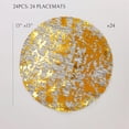 thumbnail image 4 of Placemat Snowkingdom, redondo, 33 cm, lámina dorada, purpurina, paquete de 24, 4 of 5
