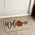 thumbnail image 4 of Fall Welcome Doormat, Seasonal Autumn Pumpkin Decorative Door Mat Non-Slip Rubber Backed Entryway Rugs for Indoor Outdoor Entrance Floor 17 x 29 Inch, 4 of 6