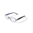 thumbnail image 2 of Rose Women's AR09 Rectangular Prescription Eyeglasses with Case, Purple, 2 of 6