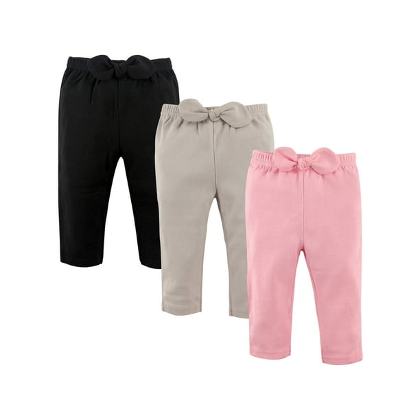 Hudson Baby Toddler Girl Pants, 3Pack