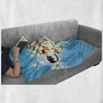 thumbnail image 6 of Animals Soft Flannel Fleece Throw Blanket, Eurasian Animals Camel Bison Bear and Fox Indigenous Fauna Cartoon Illustration, Cozy Plush for Indoor and Outdoor Use, 60" x 80", Multicolor, by Ambesonne, 6 of 6