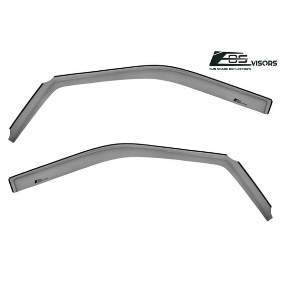 Extreme Online Store Fits All 2015-2020 Ford F-150 Standard Cab Models | EOS Visors in-Channel Style Smoke Tinted Side Vents Window Deflectors Rain Guards