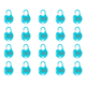 thumbnail image 1 of Bloqueo de contraseña Código de 3 dígitos Combinación Mochila Antirrobo Azul, 1 of 2
