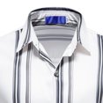 thumbnail image 3 of Camisa de hombre con estampado de rayas de negocios ligeras de manga larga de nuevo estilo de otoño e invierno Pompotops oipoqjl26139, 3 of 4