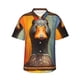 thumbnail image 1 of Fotbe Colorful Painted Duck Camisa Hawaiana para Hombre Unisex – Camisa Casual de Verano con Botones de Manga Corta de Algodón y Lino,Medium, 1 of 7