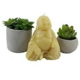 thumbnail image 3 of Beeswax Sitting Buddha Candle, 3 of 3