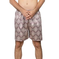 Defitshape Men's Satin Sleep Shorts Boxers Underwea Pj Pajama Bottom Casual Nightwear Bunched Loungewear Cool Summer Elastic Red X-Large