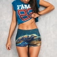 thumbnail image 5 of Seamless Workout Shorts Women - Sunshine Underwater Sand Turtle Biker Gym Running Yoga Spandex Shorts for Women, 5 of 7