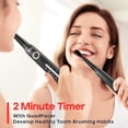 thumbnail image 4 of Seago Sonic Electric Toothbrush Tooth brush USB Rechargeable Adult Ultrasonic Teeth Cleaning 10 Replacement Toothbrush Heads, 4 of 14