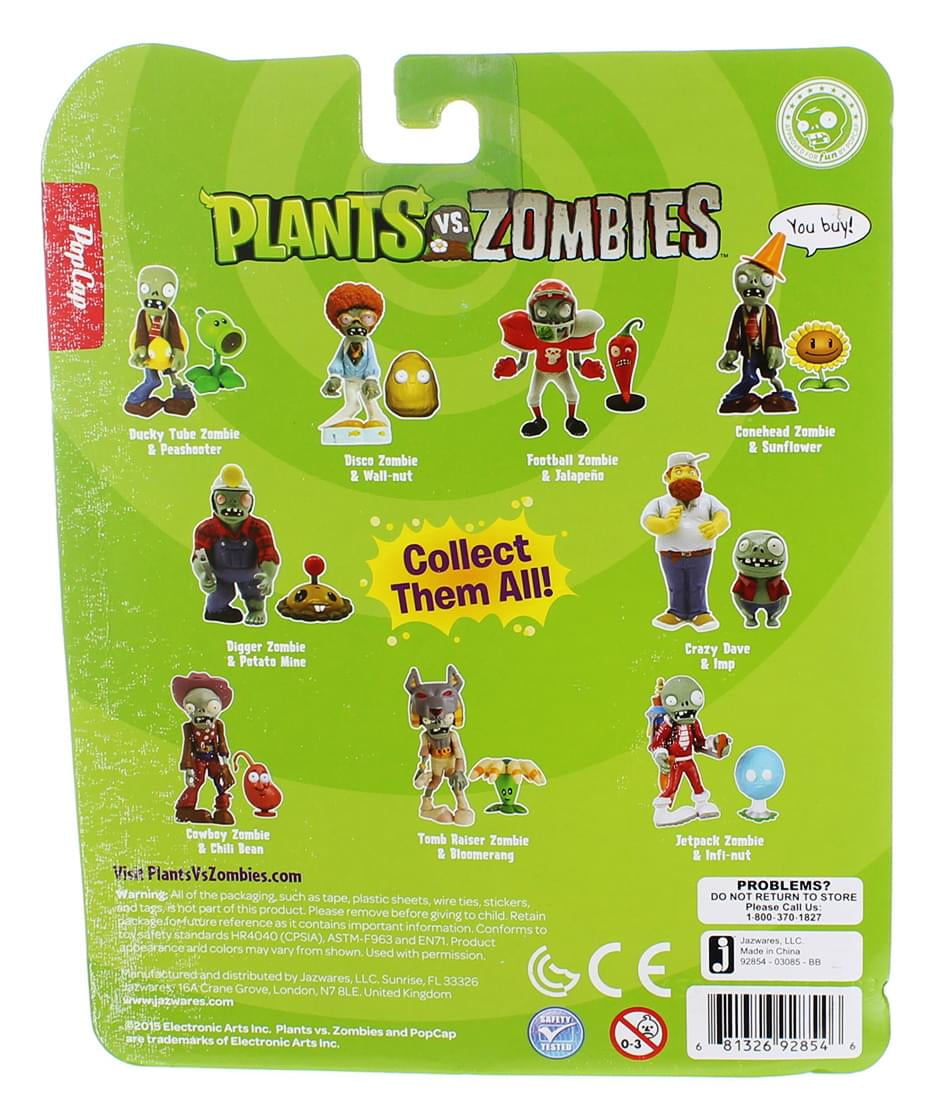 Plants vs. Zombies Fun-Dead Figures Disco Zombie & Wallnut Figure