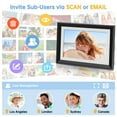 thumbnail image 4 of Upgraded 10 Inch WiFi Digital Photo Frame 16GB Smart Electronic Picture Frame with HD IPS Touch Screen | Auto-Rotate | Slideshow | Real-Time APP Uplo, 4 of 6