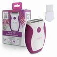 thumbnail image 6 of Pure Silk Wet & Dry Mini Foil Shaver & Bikini Trimmer for Women w/ Dual Clipper Blades, White/Purple, 6 of 7
