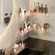thumbnail image 4 of Bathroom Counter Corner Shelf Kitchen Wall Mounted Organizer No Drill Acrylic Hanging Rack Drainage Storage Holders For Bathroom Kitchen, 4 of 6