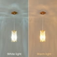 thumbnail image 4 of LMQNINE Modern Gold Pendant Lighting Mini Crystal Chandeliers with Adjustable High for Kitchen Island Dinning Room Bedroom (2 Pack), 4 of 6