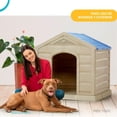 thumbnail image 2 of Casa Para Perro Grande Mediano Plastico Termica Resistente azul 6.49 pulg Pido Todo CPRRO1-T, 2 of 6
