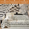 thumbnail image 3 of Soft Reversible Geometric Couch Cover for 3 Cushion Couch Chenille Boho Sofa Cover for Dogs Pet Friendly Loveseat Cover Furniture Cover, 3 of 11