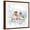 Brown Frame, variant on Art.com Bluebird Pair in Spring Art Print by Katrina Pete, 16" x 16"