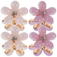 thumbnail image 1 of 10Pcs Crystal Flower Hair Clips Small Claw Clip for Women Comfortable Decorative Side Bangs, 1 of 9