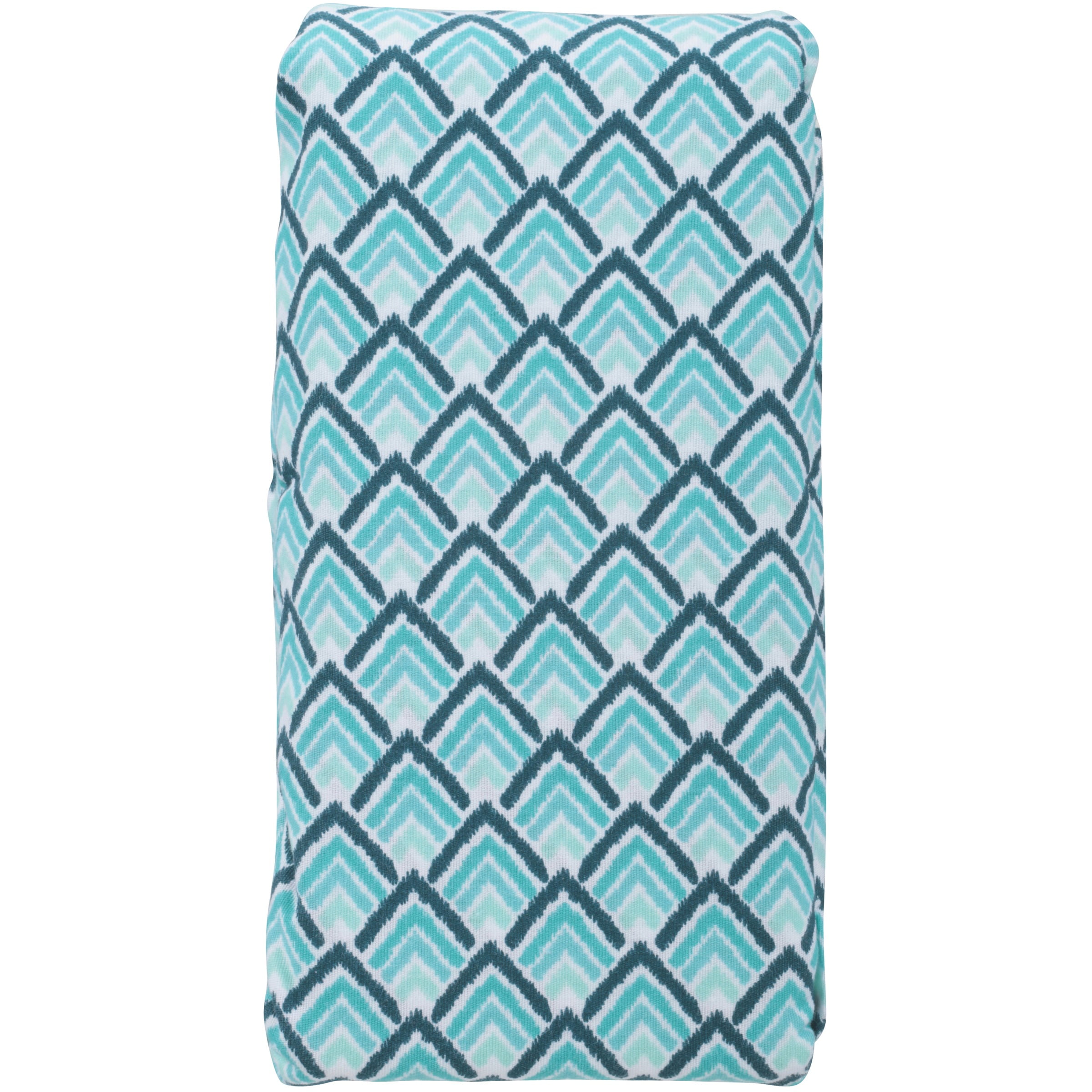 Mainstays 200 Thread Count Teal Ikat King Flat Sheet, 1 Each