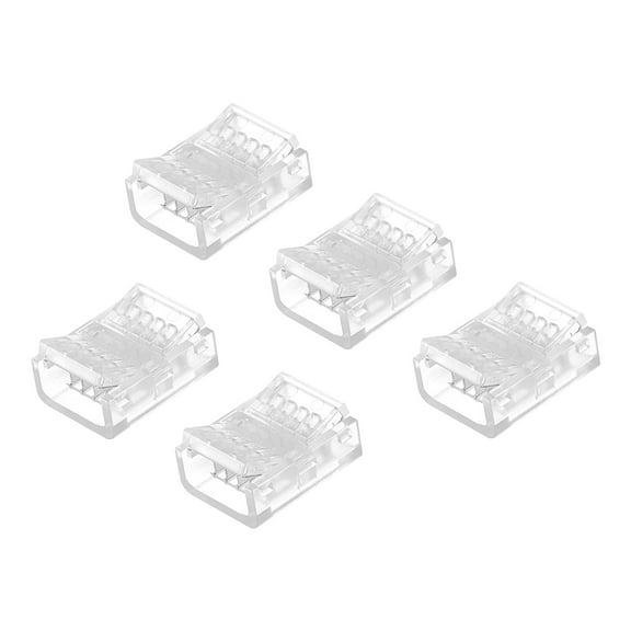 Uxcell 5 Pack RGB LED Light Strip Connectors LED Adapter Connectors 5 Pin 12mm