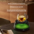 thumbnail image 2 of Coffee Cup Heater, Desk Coffee Heater, Electric Heater with Ambient Light, Beverage Milk Tea Heating Tray Creamy White,1 x coffee cup warmer,Creamy White, 2 of 8