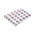 thumbnail image 2 of ZNDUO Red Blue Patriotic Star Pattern Throw Blanket, Lightweight Cozy Soft Throw Blanket for Couch, 60"x50" Throw Blankets for Bed, 2 of 8