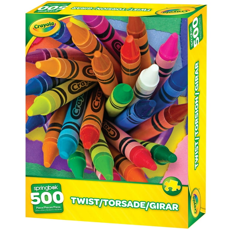 Springbok Puzzles Crayola Twist 500 Piece Jigsaw Puzzle, Colorful