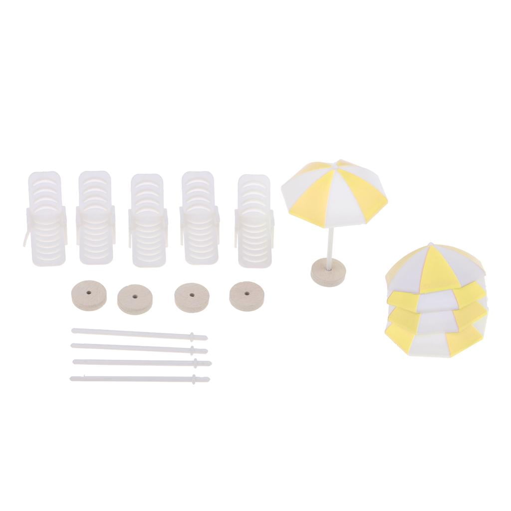 Silla De Playa En Miniatura, 2 Piezas De Madera Mini Silla Decorativa De Cubierta, Silla De Playa, Soporte Para Teléfono Móvil, Silla De Cubierta