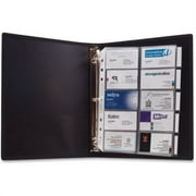 Anglers 3-Ring Business Card Binder 1000 Capacity - 8.50" Width x 11" Length - 3-ring Binding - 5 x Tab(s) - Refillable