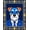 Blue, Pattern 1, variant on ODIKA 8'x10' Machine Washable Non-Slip Area Rug, Poinsettia Bloom Crochet Hook Kit Traditional Floral Project High Traffic Rug, Red, 644651